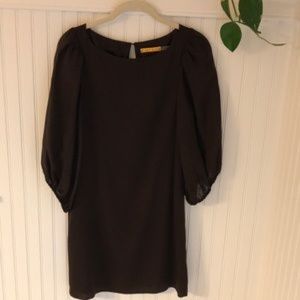 Alice & Olivia Coffee Colored Silk Dress